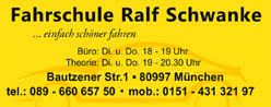 Logo Fahrschule Ralf Schwanke  ...einfach schöner fahren